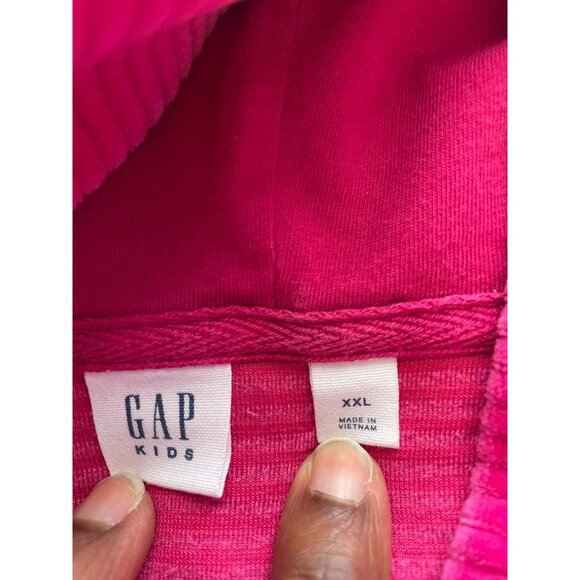 GAP Kids Fuchsia Velvet Ribbed Hoodie & Jogger Set XXL - Picture 4 of 10